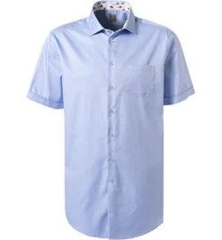Jacques Britt Hemd como Mix WP 1/2 836101/11 Kurzarmhemd, Custom Fit, Twill, Hellblau , Hellblau