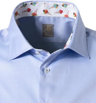 Jacques Britt Hemd como Mix WP 1/2 836101/11 Kurzarmhemd, Custom Fit, Twill, Hellblau , Hellblau 2 Jacques Britt Hemd como Mix WP 1/2 836101/11 Kurzarmhemd, Custom Fit, Twill, Hellblau , Hellblau – Bild 2