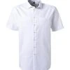 Jacques Britt Hemd como Mix WP 1/2 836101/01 Kurzarmhemd, Custom Fit, Twill, Weiß
