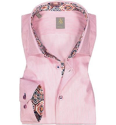 Jacques Britt Hemd Como Mix 836210/44 Custom Fit, Baumwolle, Rot gestreift, Rot 1 Jacques Britt Hemd Como Mix 836210/44 Custom Fit, Baumwolle, Rot gestreift, Rot