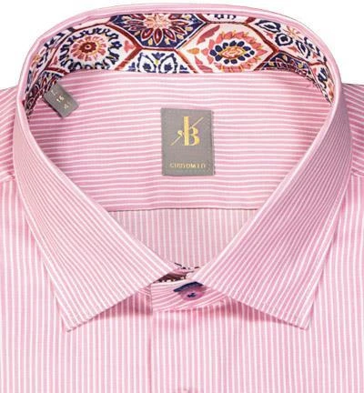 Jacques Britt Hemd Como Mix 836210/44 Custom Fit, Baumwolle, Rot gestreift, Rot 2 Jacques Britt Hemd Como Mix 836210/44 Custom Fit, Baumwolle, Rot gestreift, Rot – Bild 2
