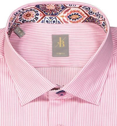 Jacques Britt Hemd Como Mix 866210/44 Slim Fit, Baumwolle, Rot gestreift, Rot 2 Jacques Britt Hemd Como Mix 866210/44 Slim Fit, Baumwolle, Rot gestreift, Rot – Bild 2