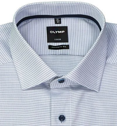 OLYMP Luxor Modern Fit 69EL 1225/59/11 Hemd, Baumwolle, Extra langer Arm, Bleu gemustert, Bleu 2 OLYMP Luxor Modern Fit 69EL 1225/59/11 Hemd, Baumwolle, Extra langer Arm, Bleu gemustert, Bleu – Bild 2