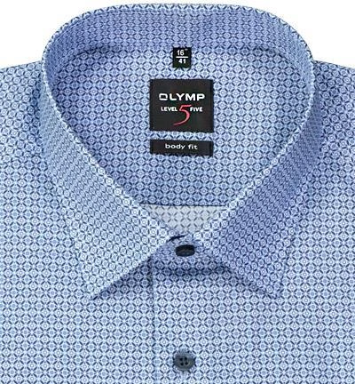 OLYMP Level Five Body Fit 69EL 2035/59/11 Hemd, Baumwolle, Extra langer Arm, Bleu gemustert, Bleu 2 OLYMP Level Five Body Fit 69EL 2035/59/11 Hemd, Baumwolle, Extra langer Arm, Bleu gemustert, Bleu – Bild 2