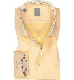 Jacques Britt Hemd Como Mix 866100/60 Slim Fit, Baumwolle, Gelb
