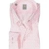 Jacques Britt Hemd Messina 866180/44 Slim Fit, Baumwolle, Rot-weiß gemustert, Rot