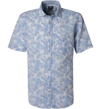 OLYMP Casual Modern Fit 4015/52/00 Kurzarmhemd, Seersucker, Hellblau-weiß gemustert, Blau-weiß 1 OLYMP Casual Modern Fit 4015/52/00 Kurzarmhemd, Seersucker, Hellblau-weiß gemustert, Blau-weiß