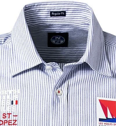 NORTH SAILS Hemd 404521-000/C003 Regular Fit, Baumwolle, Dunkelblau-weiß gestreift, Dunkelblau 2 NORTH SAILS Hemd 404521-000/C003 Regular Fit, Baumwolle, Dunkelblau-weiß gestreift, Dunkelblau – Bild 2