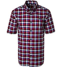Fred Perry Hemd M8660/956 Kurzarmhemd, Baumwolle, Multicolour kariert, Multicolor