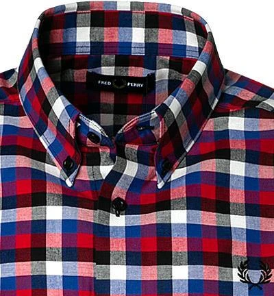 Fred Perry Hemd M8660/956 Kurzarmhemd, Baumwolle, Multicolour kariert, Multicolor 2 Fred Perry Hemd M8660/956 Kurzarmhemd, Baumwolle, Multicolour kariert, Multicolor – Bild 2