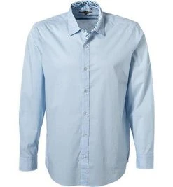 Lucky de Luca Hemd Nyro 95140/2 Baumwolle, Blau