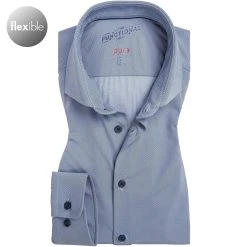PURE Hemd 4030-21750/110 Funktionsmaterial, Mittelblau meliert, Mittelblau