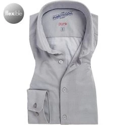 PURE Hemd 4030-21750/710 Funktionsmaterial, Grau meliert, Grau