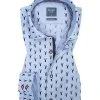 OLYMP Casual Modern Fit 4902/64/15 Hemd, Baumwolle, Blau gemustert, Blau