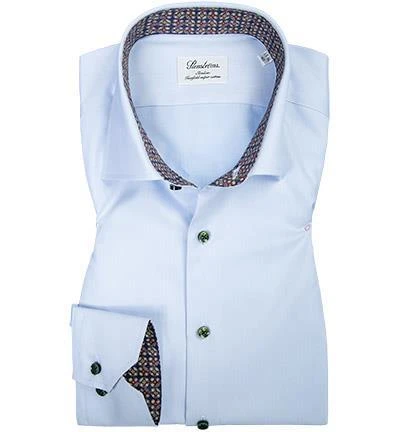 Stenströms Hemd 784771/2321/100 Slimline, Baumwolle, Blau 1 Stenströms Hemd 784771/2321/100 Slimline, Baumwolle, Blau