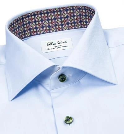 Stenströms Hemd 784771/2321/100 Slimline, Baumwolle, Blau 2 Stenströms Hemd 784771/2321/100 Slimline, Baumwolle, Blau – Bild 2