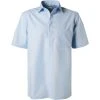 OLYMP Luxor Comfort Fit 0254/12/15 Kurzarmhemd, Popeline, Hellblau, Blau