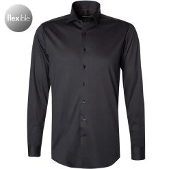 rosso e nero Hemd 3501/0/35 Tailored Fit, Jersey, Anthrazit