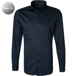 rosso e nero Hemd 3501/0/196 Tailored Fit, Jersey, Navy