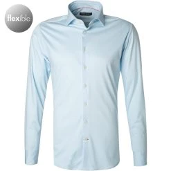 rosso e nero Hemd 3501/0/10 Tailored Fit, Jersey, Hellblau