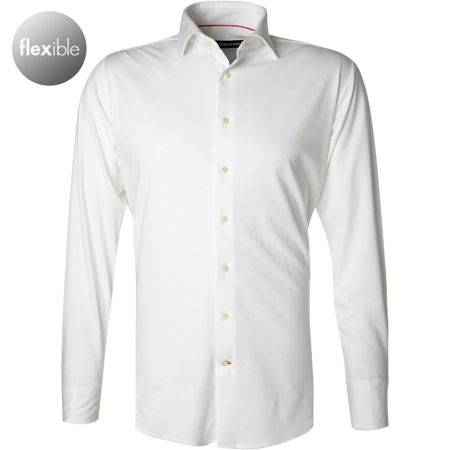 rosso e nero Hemd 3501/0/00 Tailored Fit, Jersey, Weiß 1 rosso e nero Hemd 3501/0/00 Tailored Fit, Jersey, Weiß