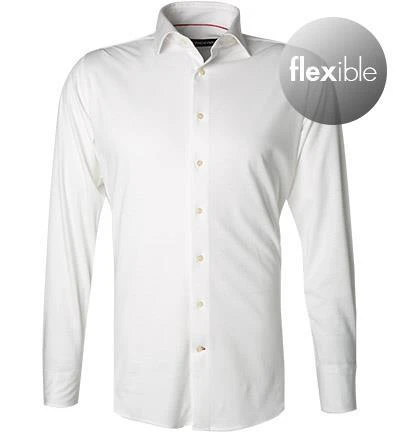 rosso e nero Hemd 3501/0/00 Tailored Fit, Jersey, Weiß 2 rosso e nero Hemd 3501/0/00 Tailored Fit, Jersey, Weiß – Bild 2