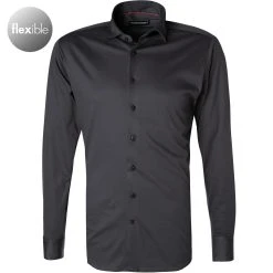 rosso e nero Hemd 350/0/35 Tailored Fit, Jersey, Anthrazit