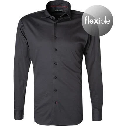 rosso e nero Hemd 350/0/35 Tailored Fit, Jersey, Anthrazit 2 rosso e nero Hemd 350/0/35 Tailored Fit, Jersey, Anthrazit – Bild 2