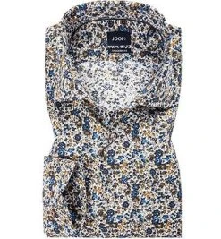 JOOP! Hemd Mika 30022870/301 Modern Fit, Baumwolle, Grün-blau gemustert, Grün-blau