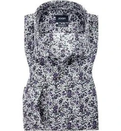 JOOP! Hemd Mika 30022870/020 Modern Fit, Baumwolle, Lila-grau gemustert, Lila-grau