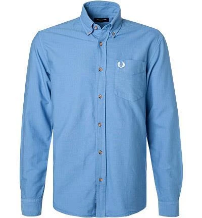 Fred Perry Hemd M8589/J86 Baumwolle, Blau 1 Fred Perry Hemd M8589/J86 Baumwolle, Blau