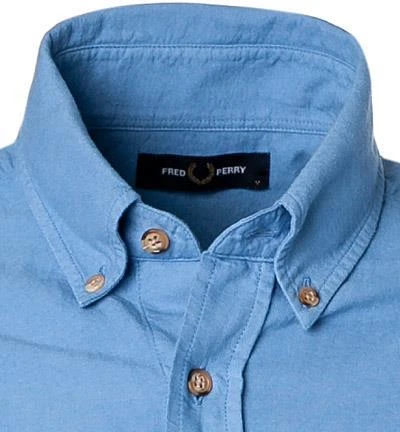 Fred Perry Hemd M8589/J86 Baumwolle, Blau 2 Fred Perry Hemd M8589/J86 Baumwolle, Blau – Bild 2