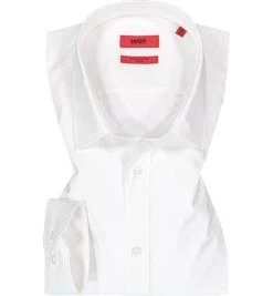 HUGO Hemd Elisha 50425897/199 Extra Slim Fit, Baumwolle, Weiß