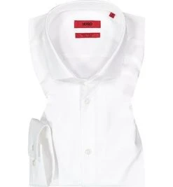 HUGO Hemd Erondo 50389769/199 Extra Slim Fit, Popeline, Weiß , Weiß