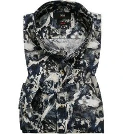 CINQUE Hemd Cispuky 9033-5334/68 Slim Fit, Baumwolle, Dunkelblau-weiß gemustert, Dunkelblau-weiß