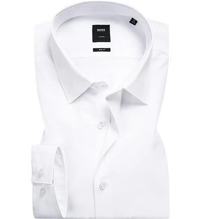 BOSS Hemd T-Charlie 50402387/100 Slim Fit, Baumwolle, Weiß 1 BOSS Hemd T-Charlie 50402387/100 Slim Fit, Baumwolle, Weiß