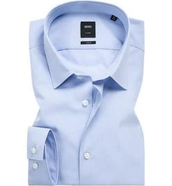 BOSS Hemd T-Charlie 50402387/455 Slim Fit, Baumwolle, Hellblau