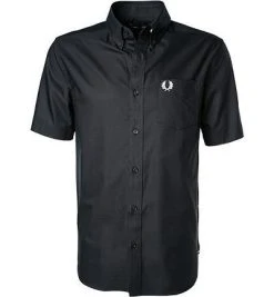 Fred Perry Hemd M8502/608 Kurzarmhemd, Oxford, Navy