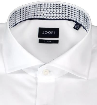 JOOP! Hemd Panko 30021198/100 Slim Fit, Baumwolle, Weiß 2 JOOP! Hemd Panko 30021198/100 Slim Fit, Baumwolle, Weiß – Bild 2