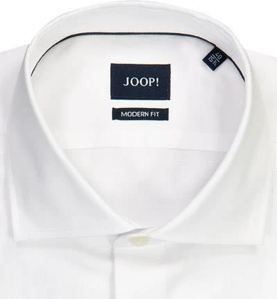 JOOP! Hemd Mika 30022814/100 Modern Fit, Baumwolle, Weiß 2 JOOP! Hemd Mika 30022814/100 Modern Fit, Baumwolle, Weiß – Bild 2