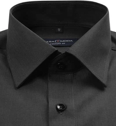 CasaModa Hemd 006050/706 Comfort Fit, Baumwolle, Anthrazit, Schiefergrau 2 CasaModa Hemd 006050/706 Comfort Fit, Baumwolle, Anthrazit, Schiefergrau – Bild 2