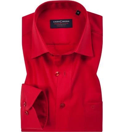 CasaModa Hemd 006050/408 Comfort Fit, Baumwolle, Rot, Tomatenrot 1 CasaModa Hemd 006050/408 Comfort Fit, Baumwolle, Rot, Tomatenrot