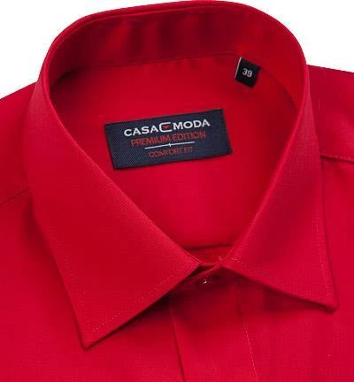 CasaModa Hemd 006050/408 Comfort Fit, Baumwolle, Rot, Tomatenrot 2 CasaModa Hemd 006050/408 Comfort Fit, Baumwolle, Rot, Tomatenrot – Bild 2