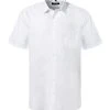 CasaModa Hemd 008070/0 Kurzarmhemd, Comfort Fit, Baumwolle, Weiß