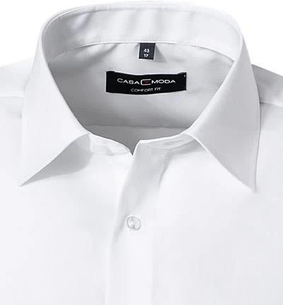 CasaModa Hemd 008070/0 Kurzarmhemd, Comfort Fit, Baumwolle, Weiß 2 CasaModa Hemd 008070/0 Kurzarmhemd, Comfort Fit, Baumwolle, Weiß – Bild 2