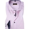 ETERNA Hemd 3116/F94V/50 Slim Fit, Baumwolle, Rosa meliert, Rosa