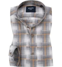 JOOP! Hemd Hedde-W 30022749/030 Baumwolle, Grau kariert, Grau