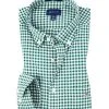Gant Hemd 3046700/373 Regular Fit, Baumwolle, Grün-weiß kariert, Grün-weiß
