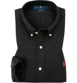 Polo Ralph Lauren Hemd 710772288/001 Slim Fit, Oxford, Schwarz