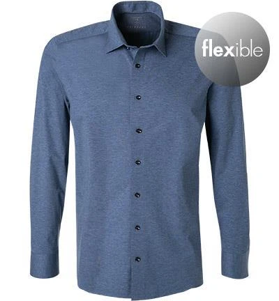 OLYMP Level Five Body Fit 2008/64/13 Hemd, Jersey, Rauchblau meliert, Rauchblau 2 OLYMP Level Five Body Fit 2008/64/13 Hemd, Jersey, Rauchblau meliert, Rauchblau – Bild 2